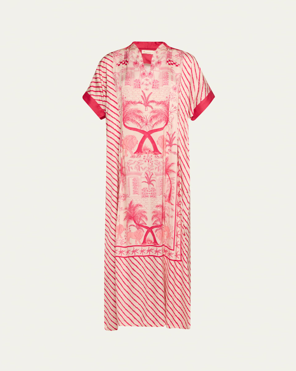 Lanka Panel Sundowner Kaftan Coverup